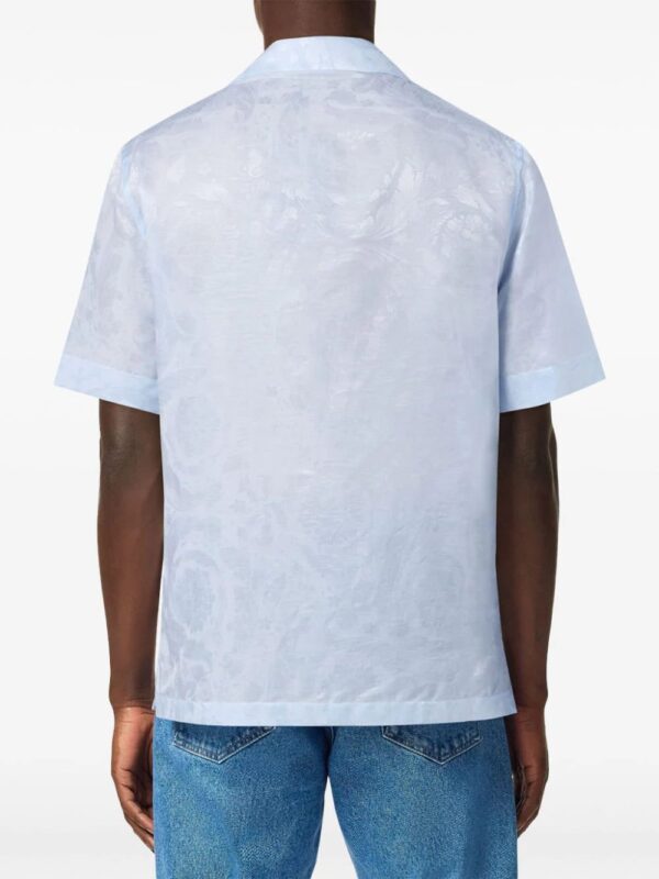 Gucci  striped logo-embroidered cotton shirt (Copy) - Image 4