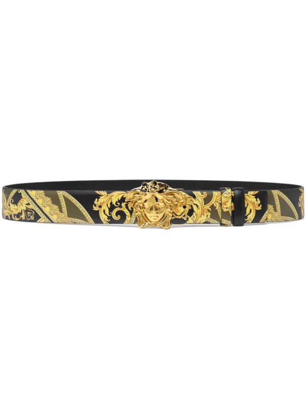 Versace  Barocco reversible leather belt
