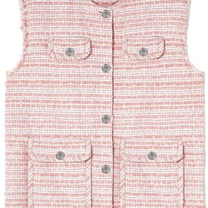 Versace  frayed tweed waistcoat
