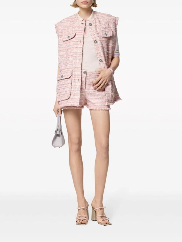 Versace  frayed tweed waistcoat - Image 2