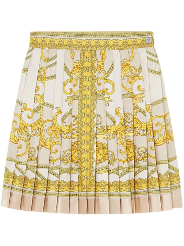 Versace  La Coupe des Dieux pleated silk skirt