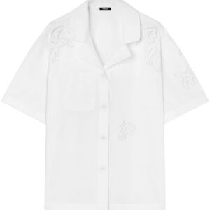 Versace Sangallo-embroidered cotton shirt