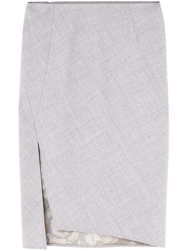 Versace  asymmetric-hem pencil skirt