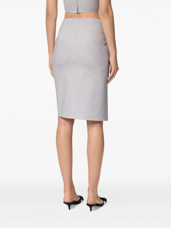 Versace  asymmetric-hem pencil skirt - Image 4