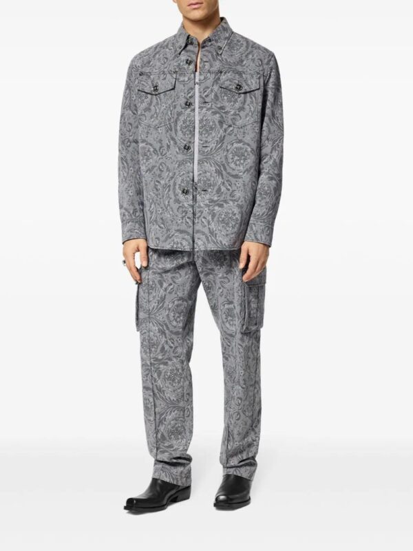 Versace  Barocco jacquard gabardine overshirt - Image 2