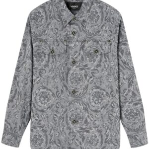 Versace  Barocco jacquard gabardine overshirt