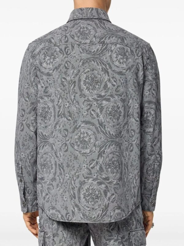 Versace  Barocco jacquard gabardine overshirt - Image 4