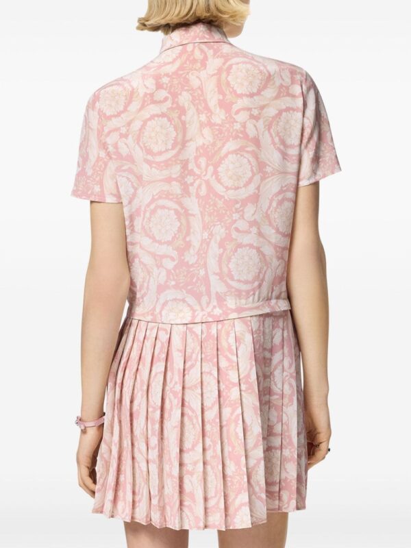 Versace Barocco Lavallière silk minidress - Image 3
