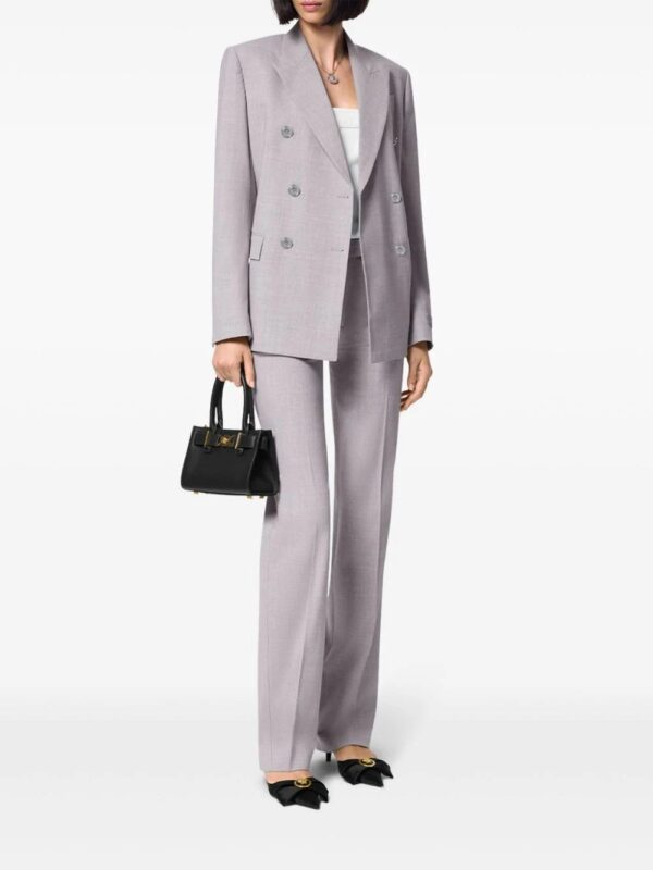 Versace  double-breasted chambray blazer - Image 2