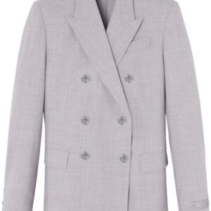 Versace  double-breasted chambray blazer