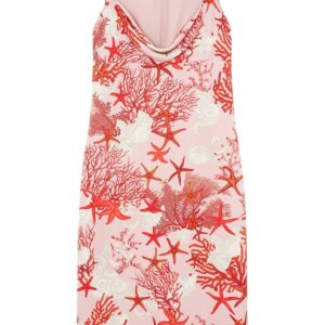 Versace Barocco Sea silk slip dress