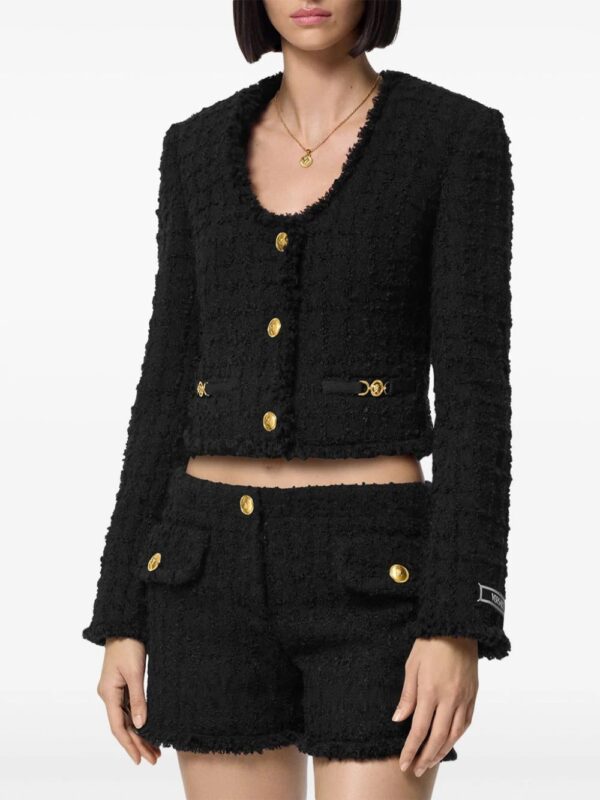 Versace  Heritage tweed cropped jacket - Image 3
