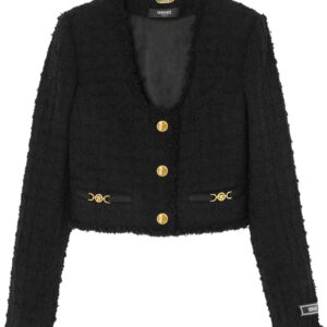 Versace  Heritage tweed cropped jacket