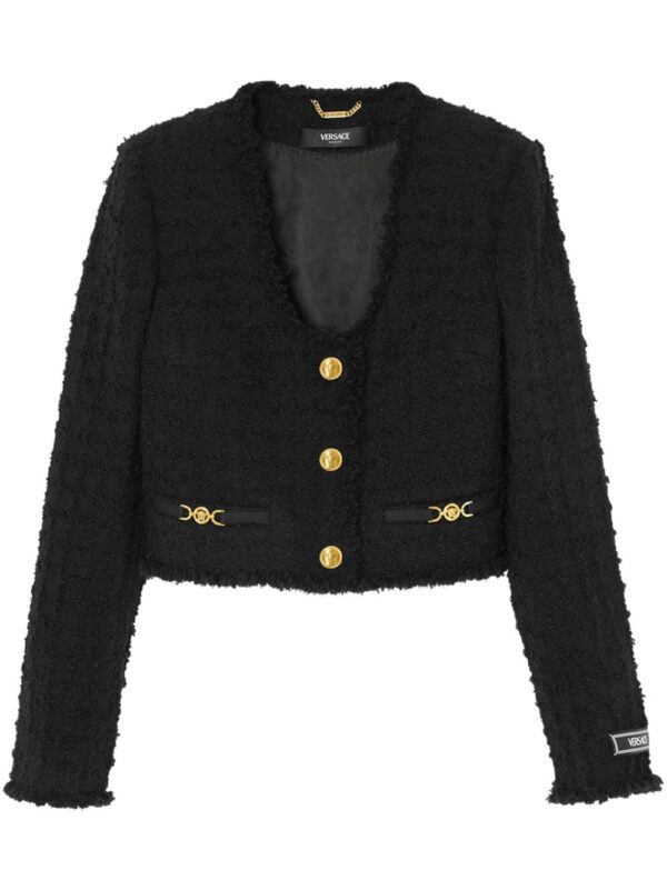 Versace  Heritage tweed cropped jacket
