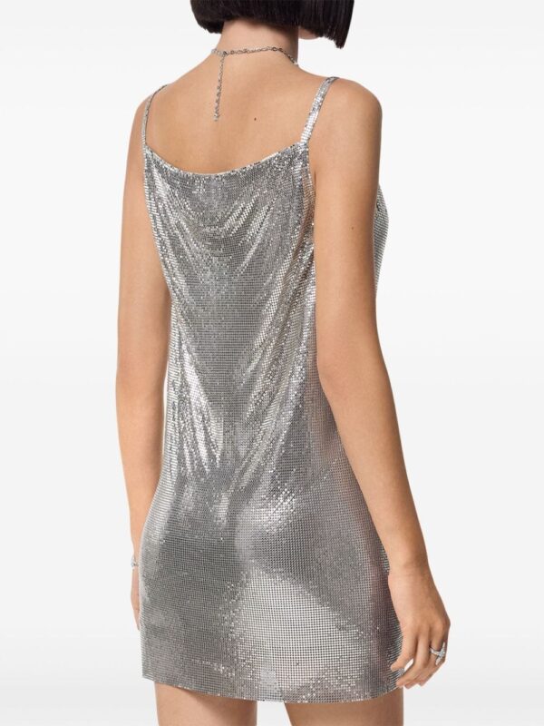 Versace cowl-neck mesh minidress - Image 4