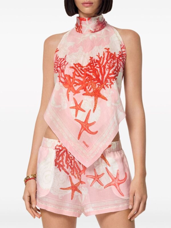 Versace Barocco Sea foulard top - Image 3