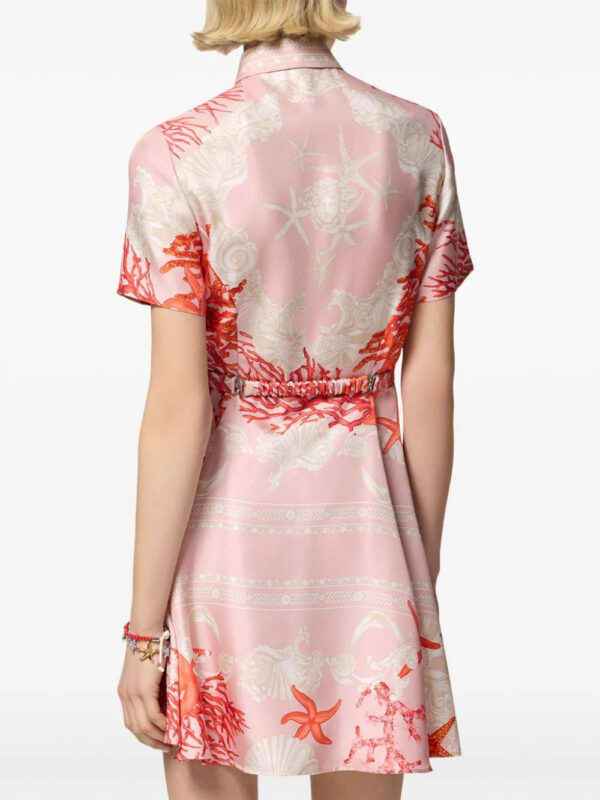 Versace  Barocco Sea silk shirt dress - Image 4