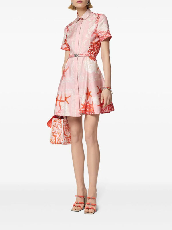 Versace  Barocco Sea silk shirt dress - Image 2