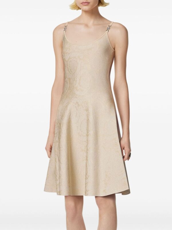 Versace Barocco jacquard flared mini dress - Image 3