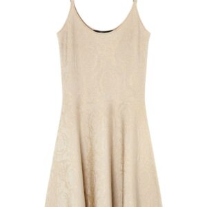 Versace Barocco jacquard flared mini dress