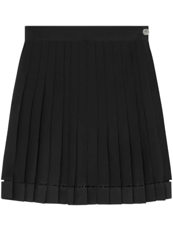 Versace  pleated silk mini skirt