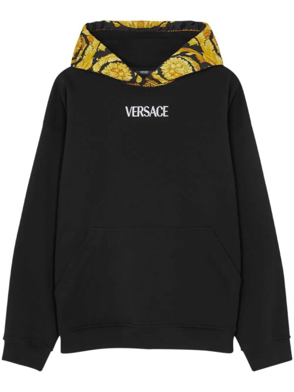 Versace  Barocco panelled hoodie
