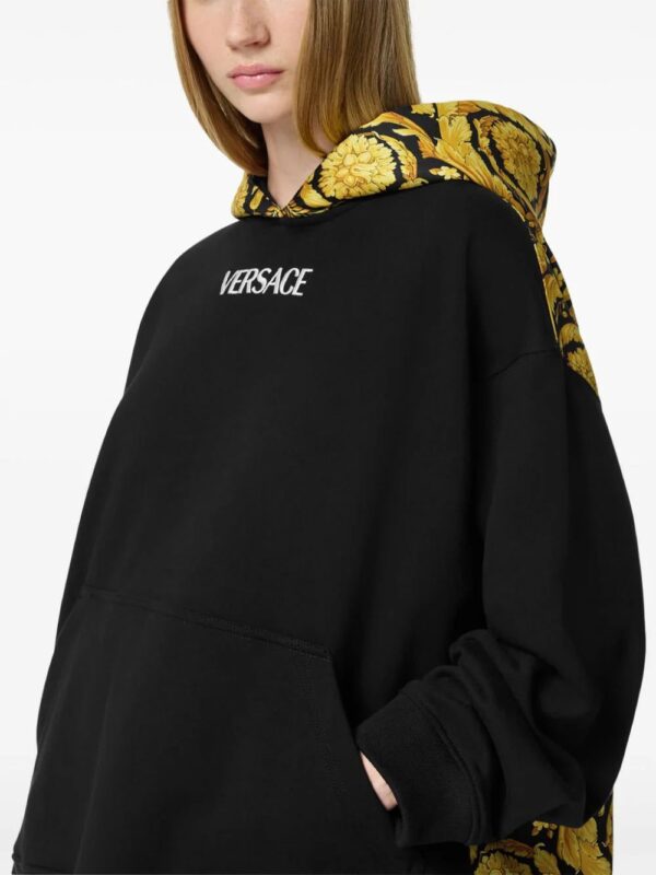 Versace  Barocco panelled hoodie - Image 4