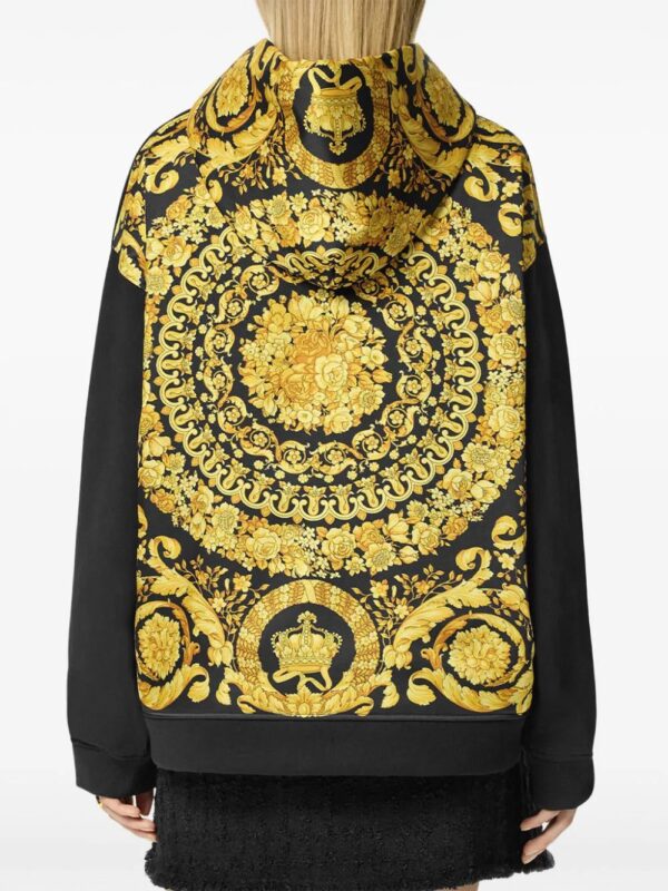 Versace  Barocco panelled hoodie - Image 3