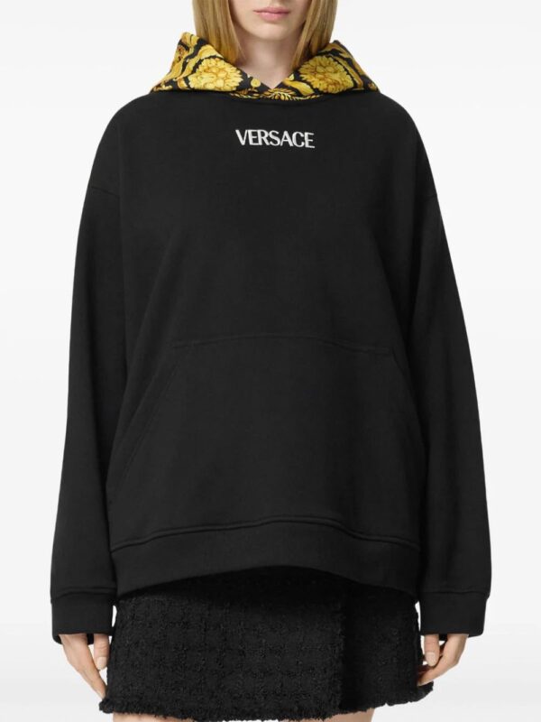 Versace  Barocco panelled hoodie - Image 2