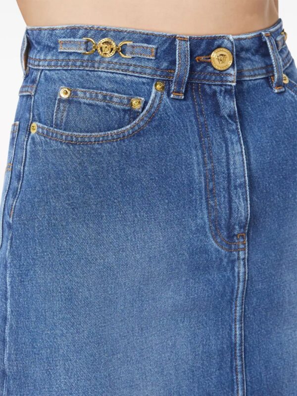Versace  A-line denim mini skirt - Image 4
