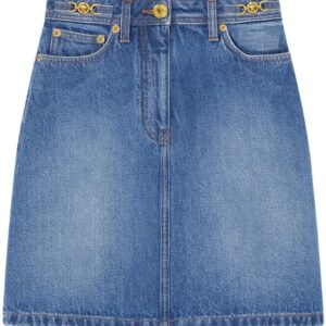 Versace  A-line denim mini skirt
