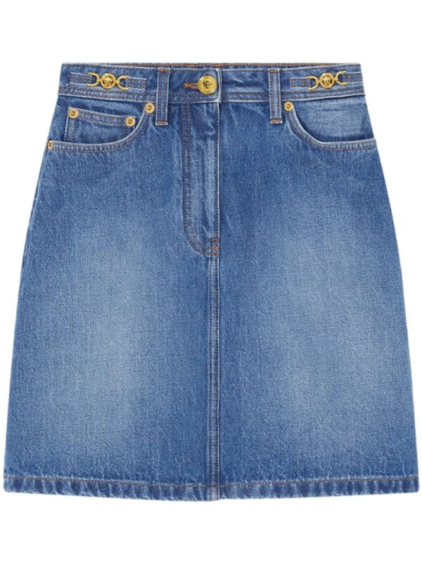 Versace  A-line denim mini skirt