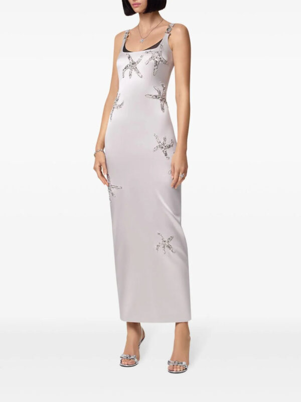 Versace  embroidered silk satin gown - Image 3