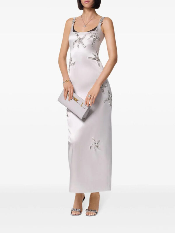 Versace  embroidered silk satin gown - Image 2