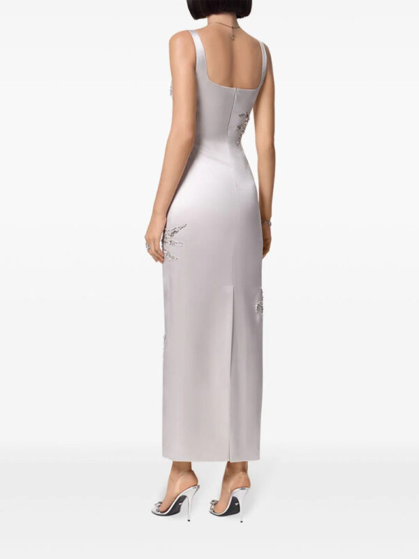 Versace  embroidered silk satin gown - Image 4