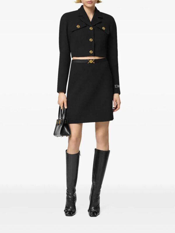 Versace  Medusa Head-buttons cropped jacket - Image 2