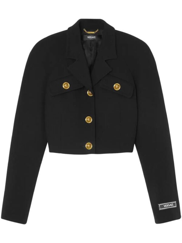 Versace  Medusa Head-buttons cropped jacket