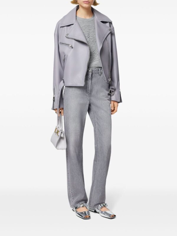 Versace  leather biker jacket - Image 2