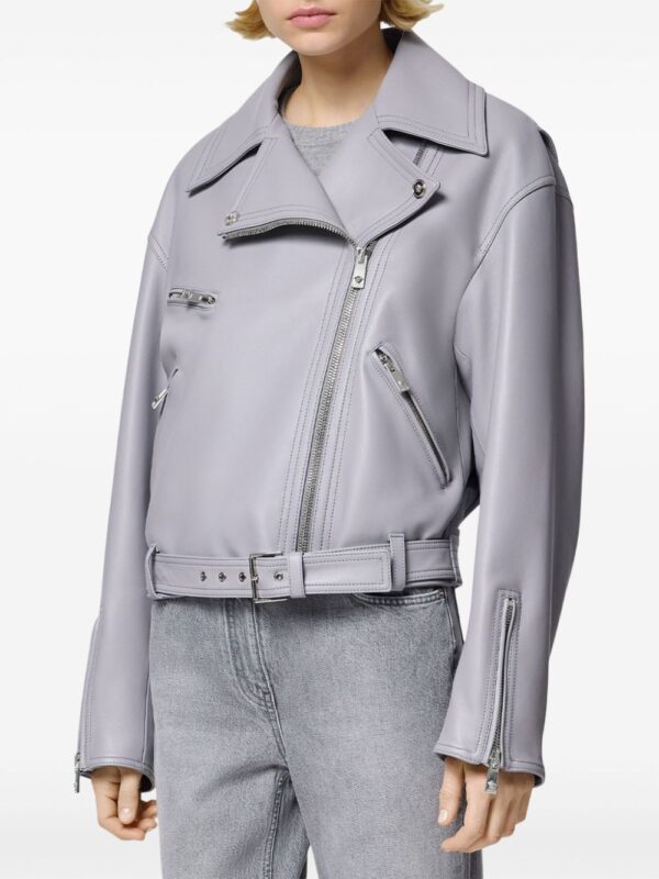 Versace  leather biker jacket - Image 3