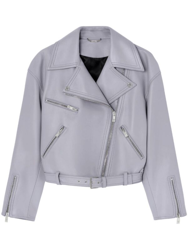 Versace  leather biker jacket