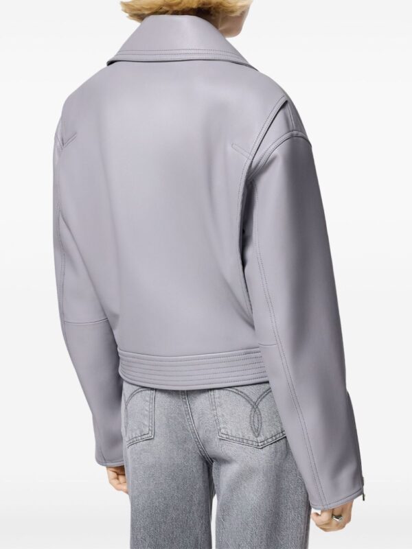 Versace  leather biker jacket - Image 4