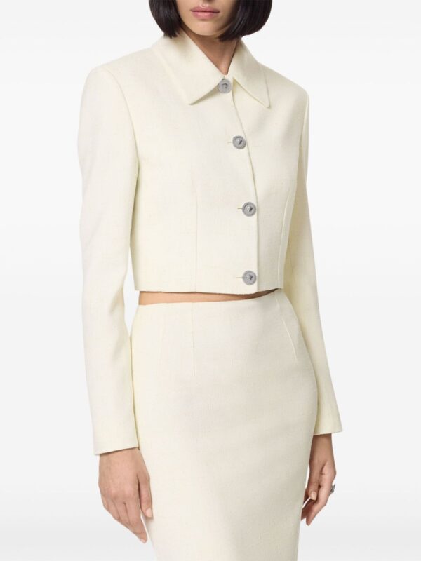 Versace  silk-blend cropped jacket - Image 3