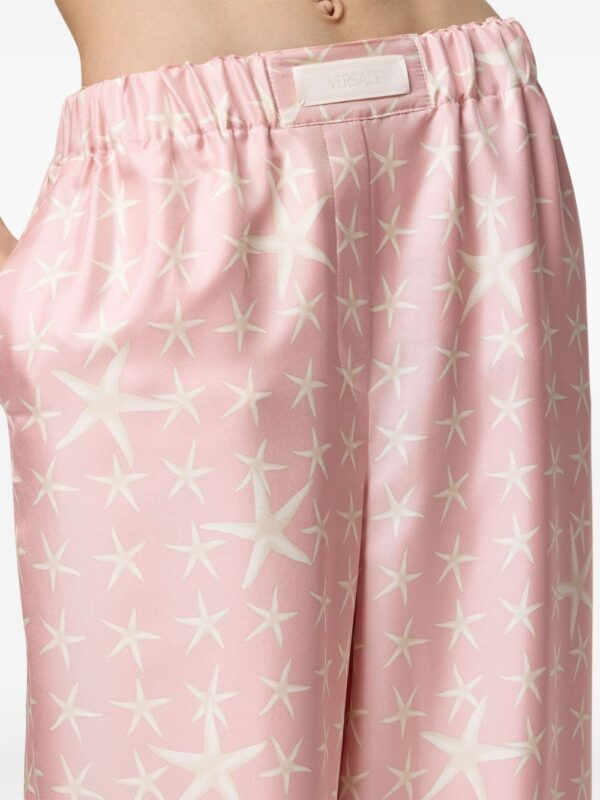 Versace  Stella Marina silk trousers - Image 4