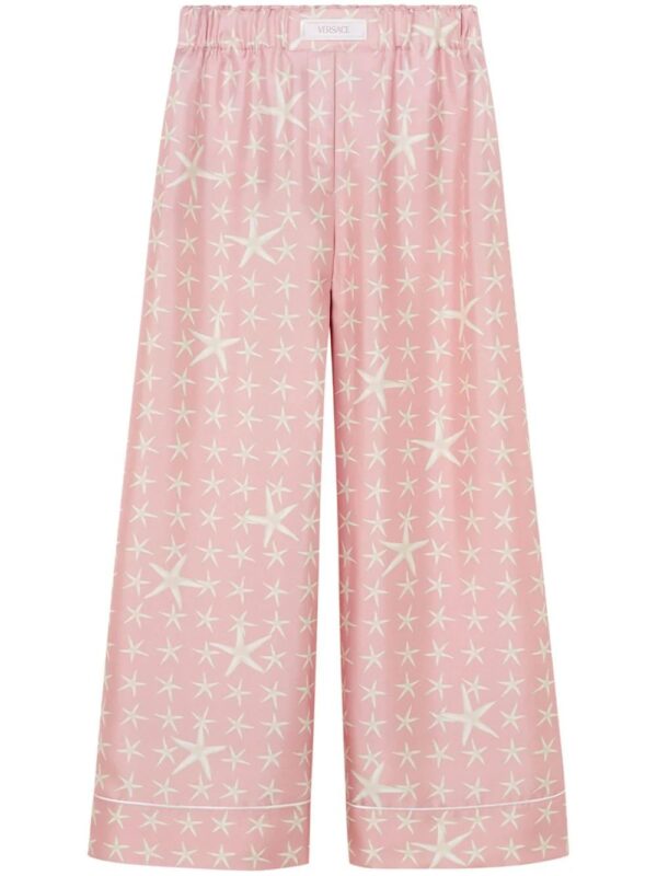 Versace  Stella Marina silk trousers