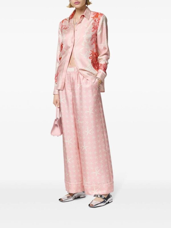 Versace  Stella Marina silk trousers - Image 2