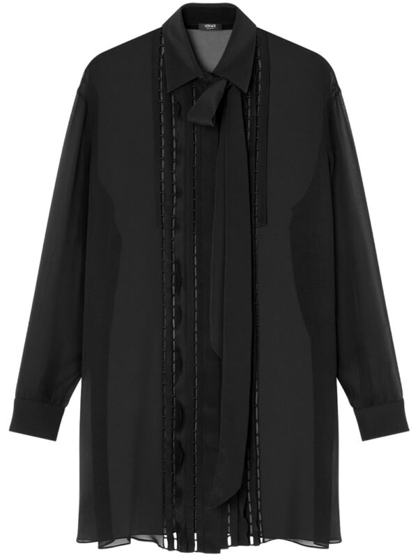 Versace  Lavalli�re silk shirt