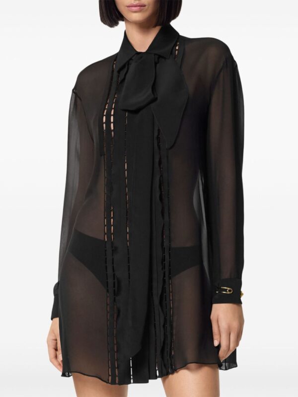Versace  Lavalli�re silk shirt - Image 3