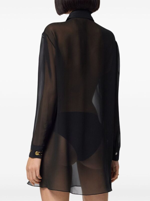 Versace  Lavalli�re silk shirt - Image 4