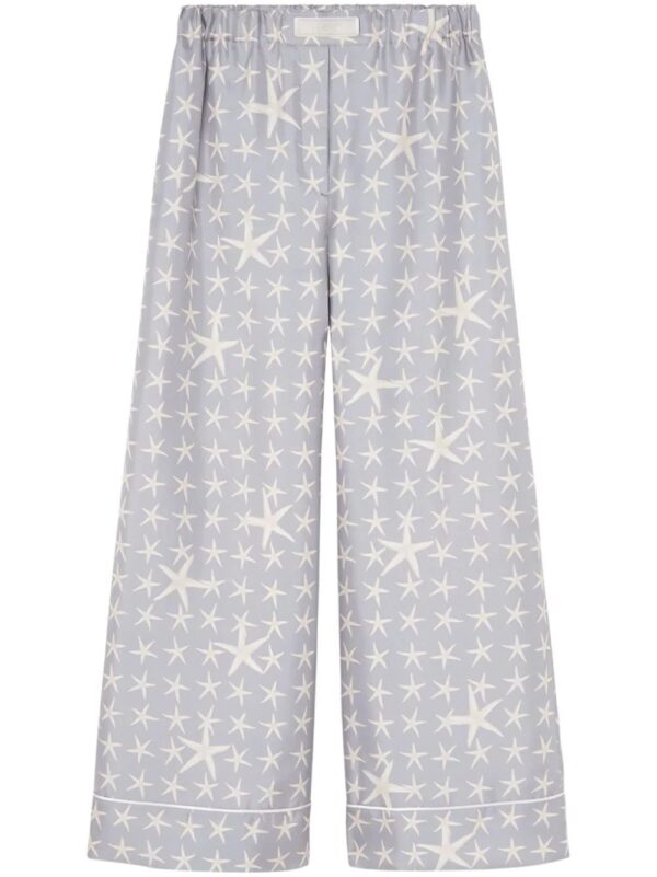 Versace  Stella Marina silk trousers