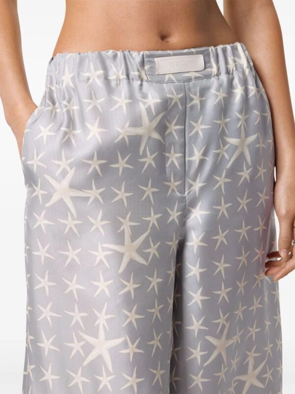 Versace  Stella Marina silk trousers - Image 4